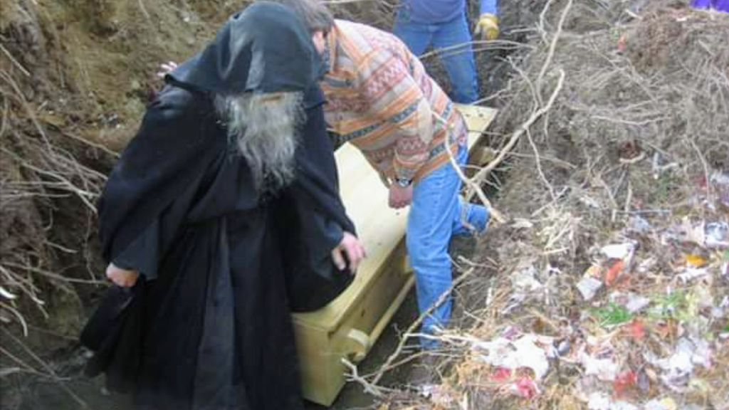 Laying to rest of +Blessed Theophil of Vermont